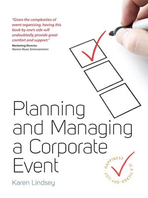 cover image of Planning and Managing a Corporate Event